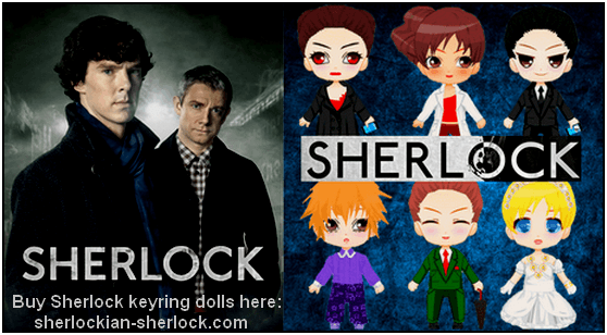 BBC Sherlock keyring doll collection