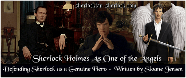 Sherlock Holmes as one of angels