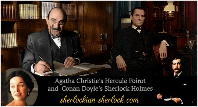 Hercule Poirot and Sherlock Holmes