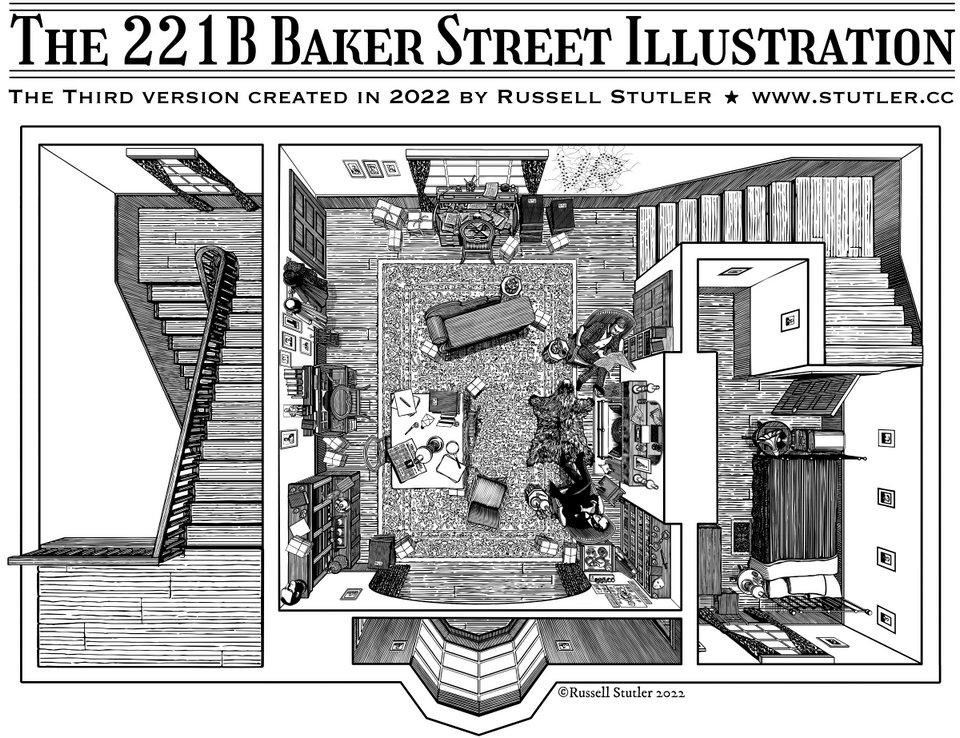 Baker Street 221b floor plan Baker Street 221b floor plan