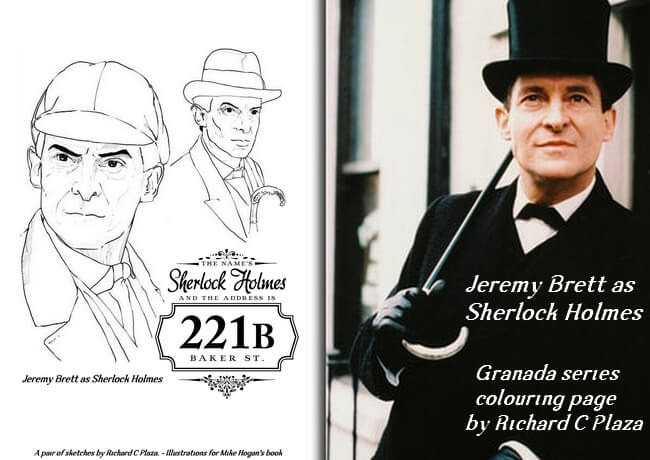 Jeremy Brett Sherlock Colouring Page Jeremy Brett Sherlock Colouring Page