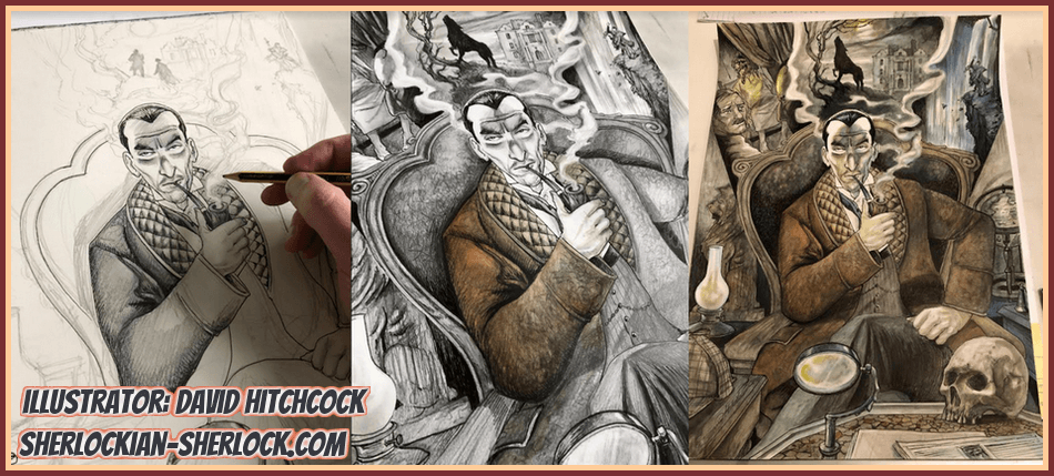 David Hitchcock Sherlock illustration
