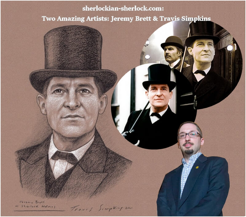 Jeremy Brett as Sherlock illustration by Travis Simpkins Jeremy Brett as Sherlock illustration by Travis Simpkins