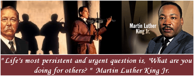 Sherlock Holmes, Conan Doyle, Martin Luther King